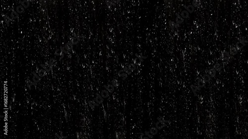 rain drops on black background