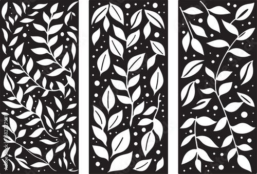 Wall panel laser cut design vector featuring intricate geometric and ornamental patterns, perfect for wall art, home décor, partitions, and modern interior decoration.