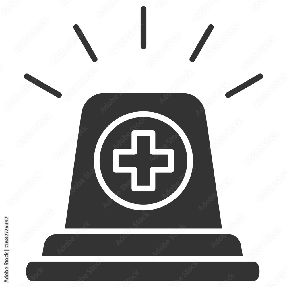 Fototapeta premium Emergency Glyph Icon