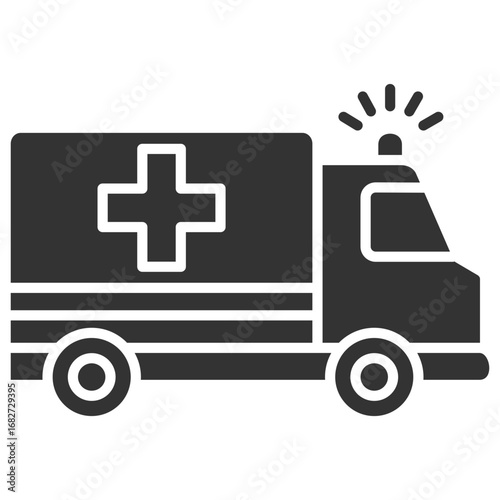 Ambulance Glyph Icon