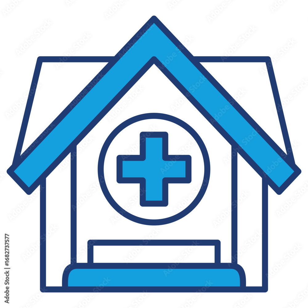 Obraz premium Clinic Blue Icon