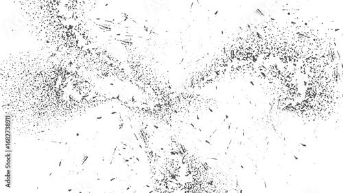 Monochrome Abstract Texture Background. Subtle Vector Splattered Overlay Illustration.
