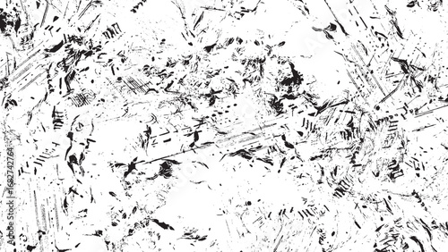 Distressed Old Vintage Photo Texture. Light Dust Scratches Smudges Hairs and Film Grain Background.