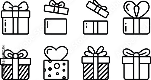 Celebrate with Delightful Gifts A Collection of Present Symbol for Joyful Occasions and Special Moments