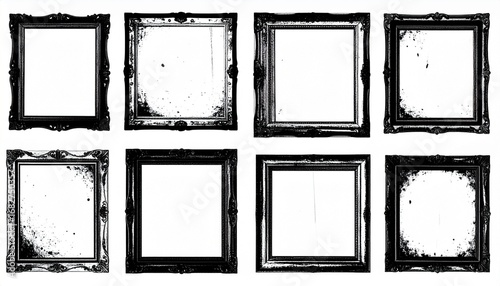 Wallpaper Mural black frame on the white Torontodigital.ca