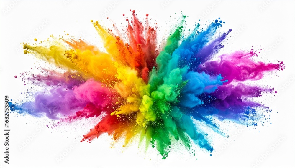 Fototapeta premium colorful smoke on white 