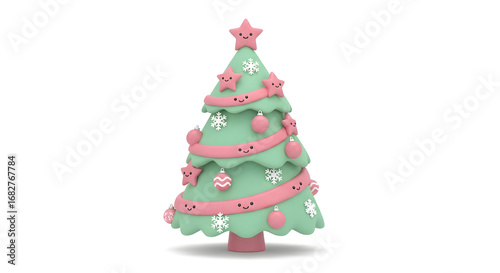 christmas tree on white background