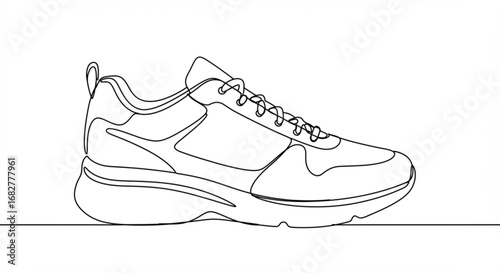 Modern athletic sneaker design