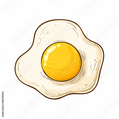 egg isolated white background