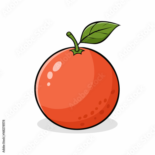 grapefruit isolated white background taste grapefruit with leaf full depth field with clip