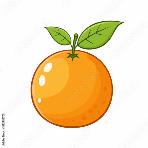 orange fruits isolated white background ,vector svg