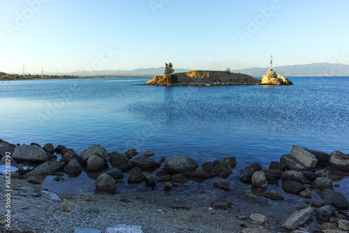Coastline of town of Nea Poteidaia, Greece