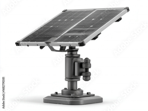 Solar panel isolated on a w...