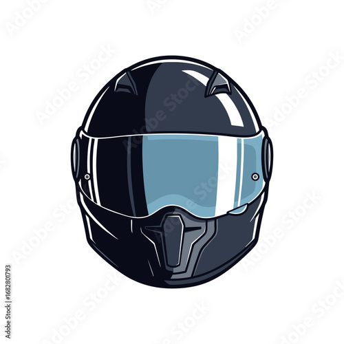 motorcycle helmet isolated on white