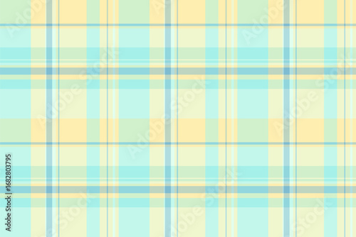Pastel plaid pattern with soft, calming hues. Evokes a sense of serenity and order. Great for backgrounds, textiles, or design projects needing a gentle touch.