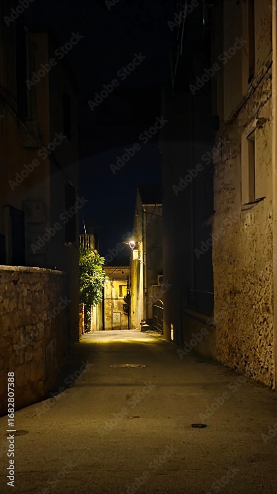 Fototapeta premium night view of the old town of jerusalem
