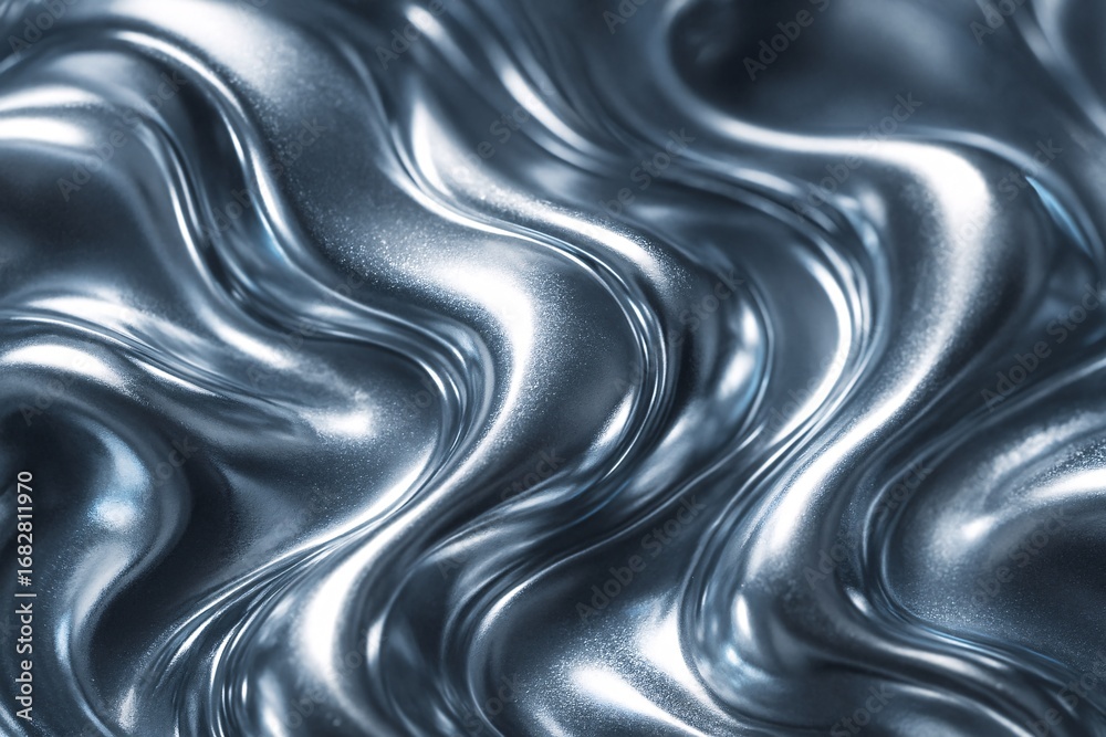 Obraz premium Frosted Chrome Elegance