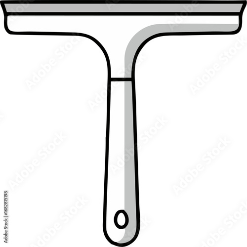 Simple Tshaped squeegee with a clean design