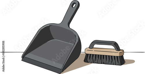 Sweeping duo dustpan and brush