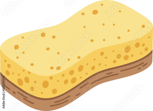 Absorbent sponge with unique texture