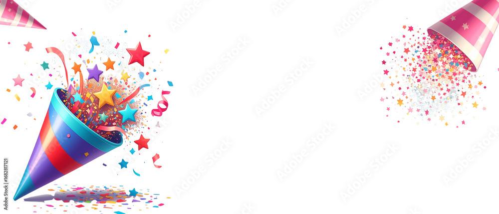 Fototapeta premium Popper illustration on white background