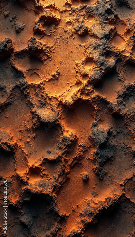 Fototapeta premium Top-down close-up of Venus Planet