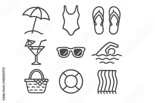 Sunny beach essentials for a perfect summer day at the ocean