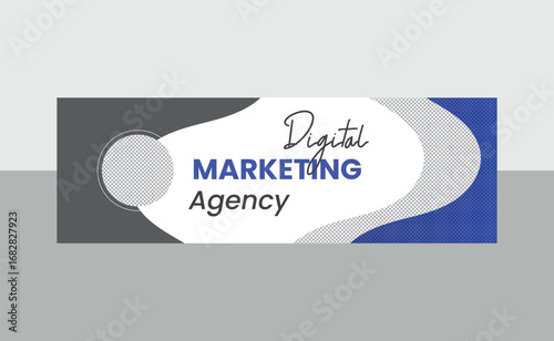 Digital marketing agency banner cover design 