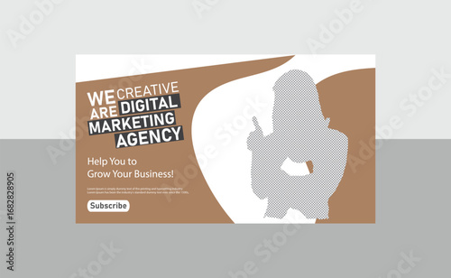 business YouTube banner cover design templates 
