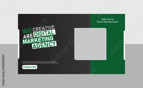 business YouTube banner cover design templates 