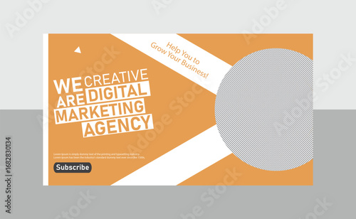business YouTube banner cover design templates 