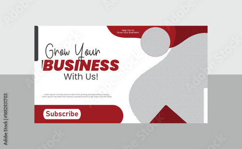 business YouTube banner cover design templates 