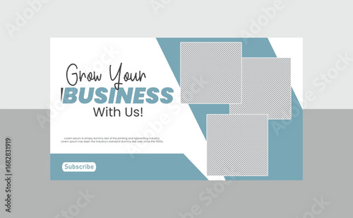 business YouTube banner cover design templates 