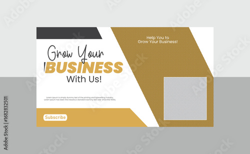 business YouTube banner cover design templates 