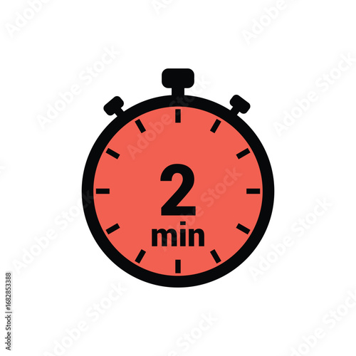 min 2 time icon vector design illustration background