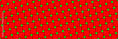 red green Pythagorean tiling seamless pattern