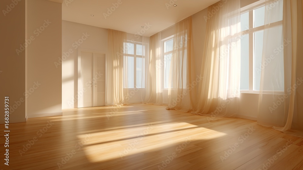 Fototapeta premium empty room with window