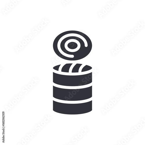 Stylized Container With Floating Lid Suggesting Openness Storage Or Resourcefulness