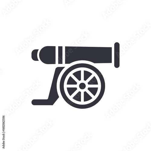 Vintage Cannon Illustration For Historical Military Artillery With Transparent Backdrop