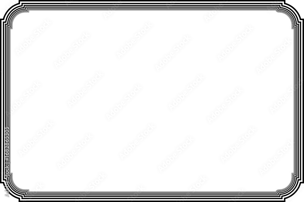 custom made wallpaper toronto digitalBlack Multiline Certificate Frame with Curved Corner. 4