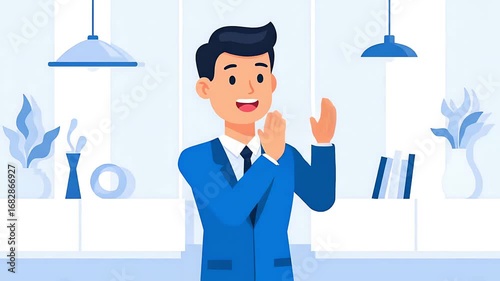 Businessman Celebrating Success.