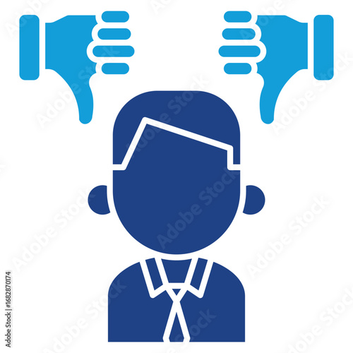 Discrimination Solid Icon Element For Design
