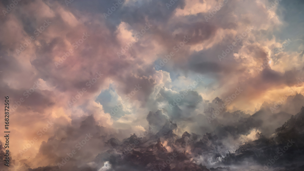 Fototapeta premium clouds at sunset