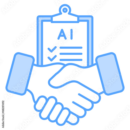 Accountability Blue White Color Icon Element For Design