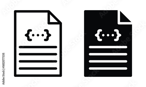 CSS file icon with outline and glyph style.