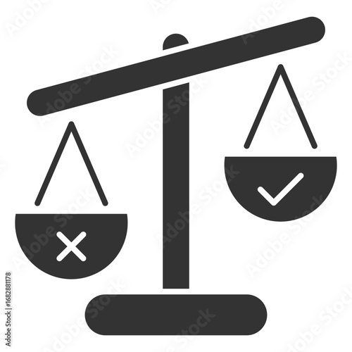 Morality Glyph Color Icon Element For Design