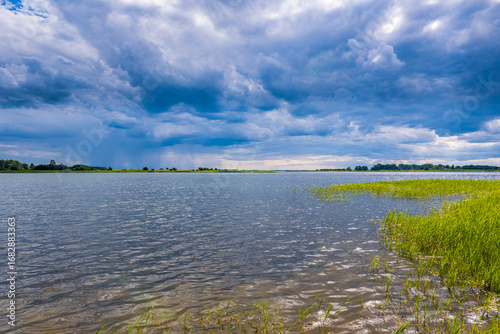 Dramatic Sky Over the Waters of Ummanz Island, Rügen, Germany