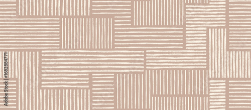 Abstract aesthetic elegant line brush stroke shapes Seamless Pattern.