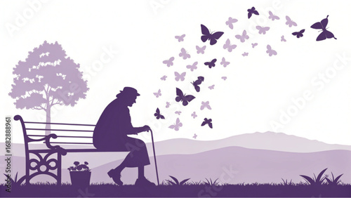 international older persons day,an old man