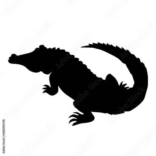 crocodile in vector art